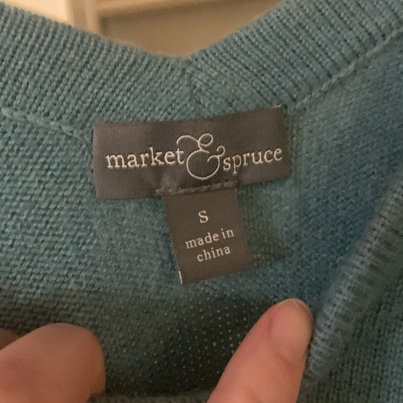 Blue/teal sweater from market & spruce small - Picture 2 of 3